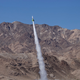 A picture from “Mad” Mike Hughes’ successful rocket launch in 2018. “I’m tired of people saying I chickened out and didn’t build a rocket,” he said then.